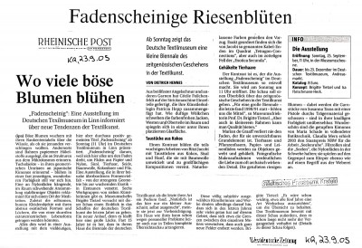 Feilchenfeldt-Hepp-Rheinische Post-WZ-23-9.05